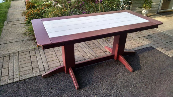 Rectangle Dining Table in Poly HDPE Lumber