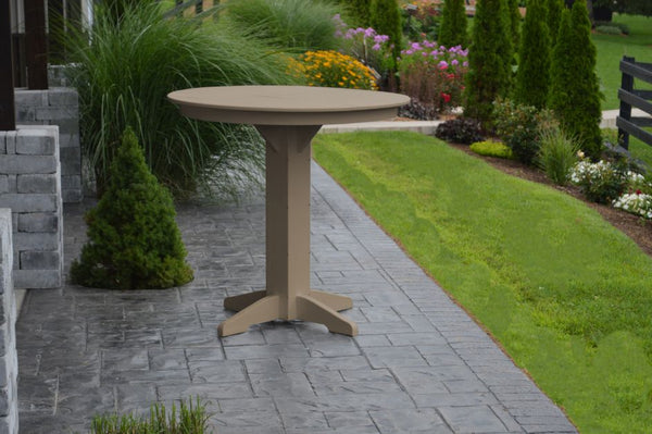 Round/Square Bar Table in HDPE Poly Lumber