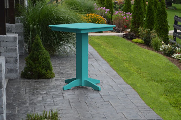 Round/Square Bar Table in HDPE Poly Lumber