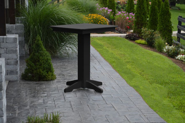 Round/Square Bar Table in HDPE Poly Lumber