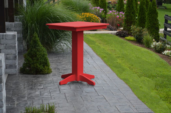 Round/Square Bar Table in HDPE Poly Lumber