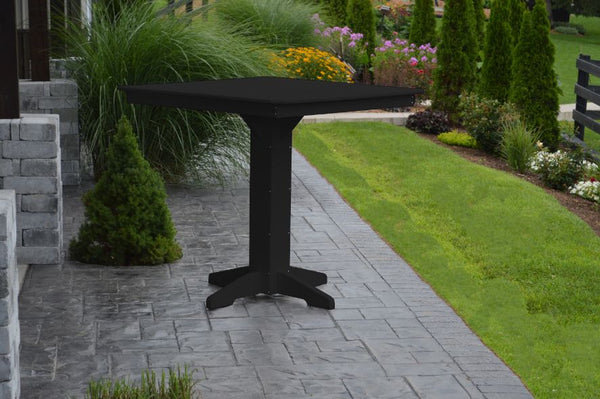 Round/Square Bar Table in HDPE Poly Lumber