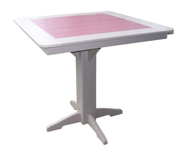 Round/Square Bar Table in HDPE Poly Lumber