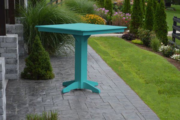 Round/Square Bar Table in HDPE Poly Lumber