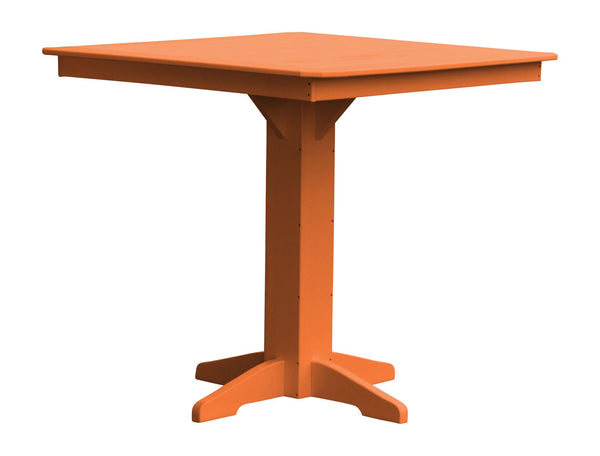 Round/Square Bar Table in HDPE Poly Lumber