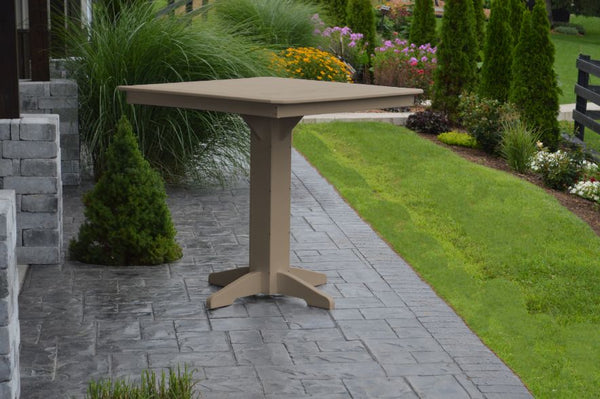 Round/Square Bar Table in HDPE Poly Lumber