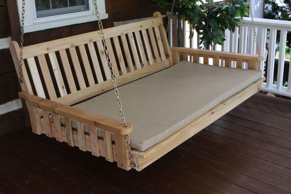 75" Twin Mattress Traditional English Swingbed Yellow Pine