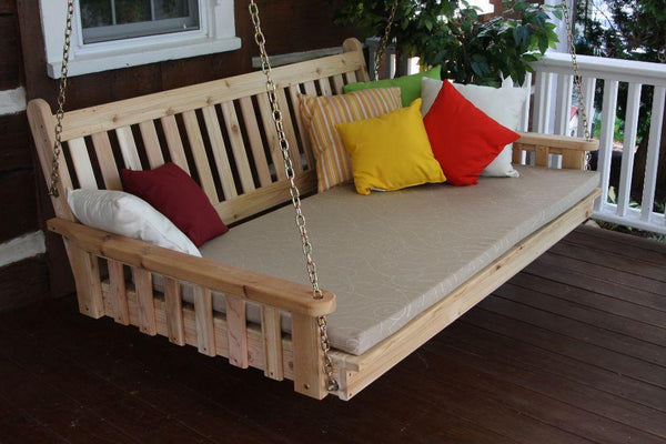 75" Twin Mattress Traditional English Swingbed Yellow Pine