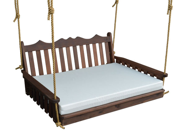 75" Twin Mattress Royal English Garden Swingbed in Cedar
