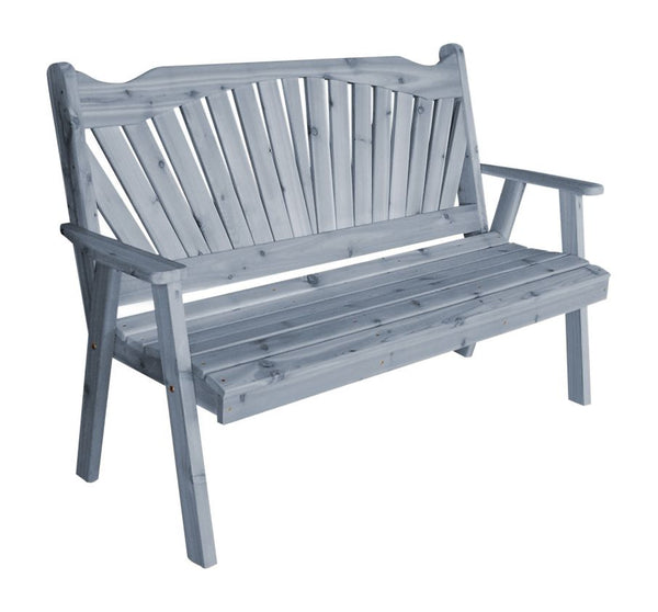 Fanback Garden Bench in Cedar