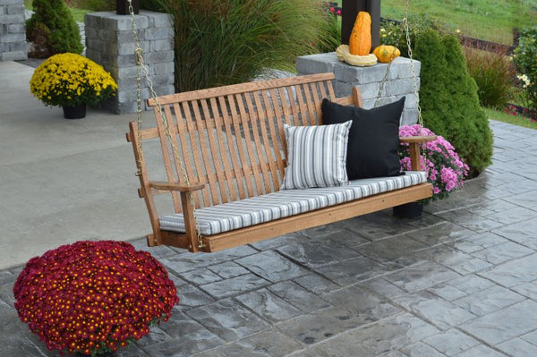 4ft & 5ft Bent Oak Porch Swing (Chains Included)