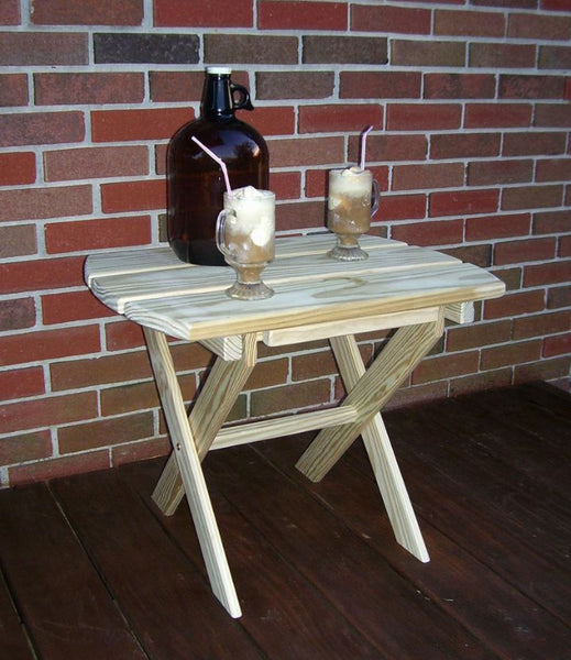 Small Folding End Table in Pine
