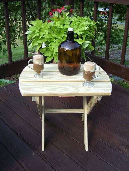 Small Folding End Table in Pine