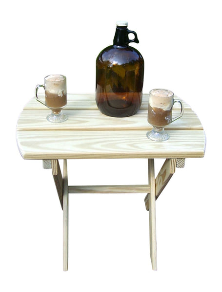 Small Folding End Table in Pine