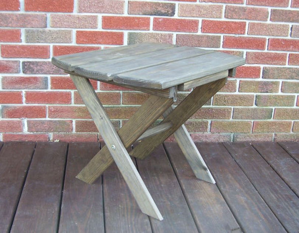 Small Folding End Table in Pine