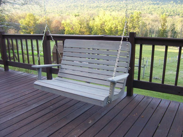 Highback Swing Bench in Pine Wood