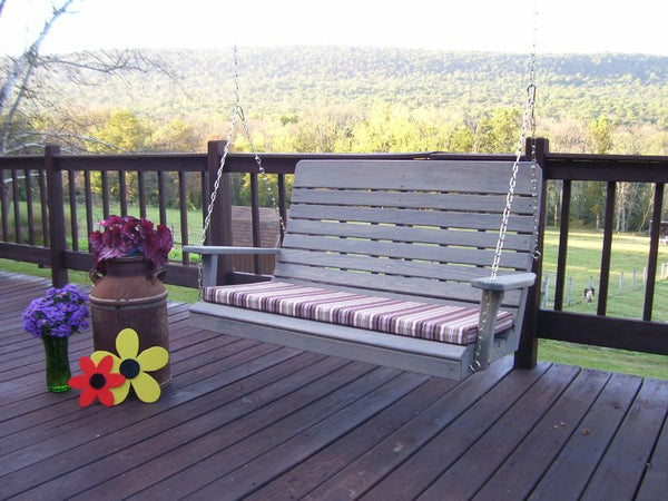 Highback Swing Bench in Pine Wood