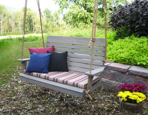 Highback Swing Bench in Pine Wood