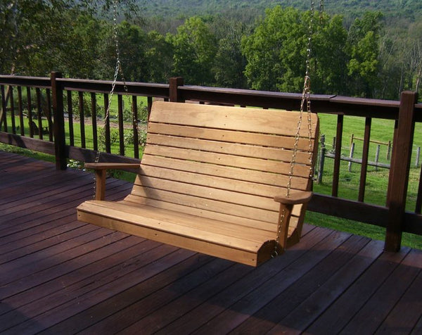 Highback Swing Bench in Pine Wood