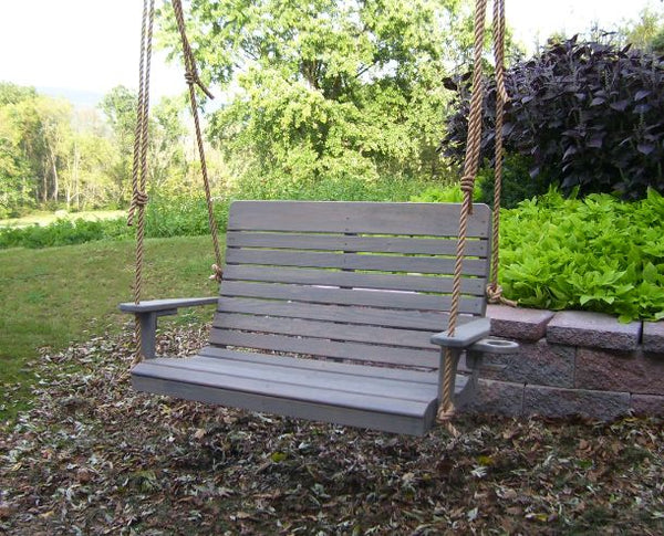 Highback Swing Bench in Pine Wood