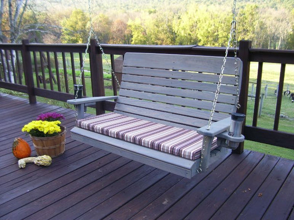 Highback Swing Bench in Pine Wood