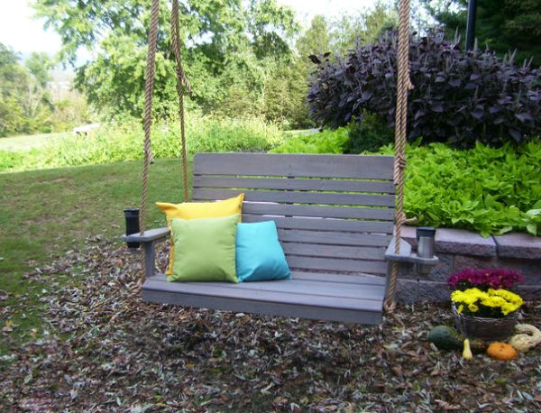 Highback Swing Bench in Pine Wood
