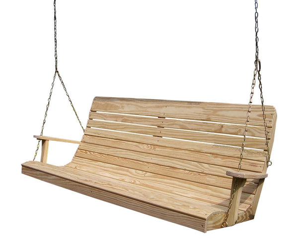 Highback Swing Bench in Pine Wood