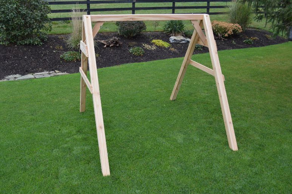 A-Frame Wood Stand for Swing or Swingbed (Hangers Included)