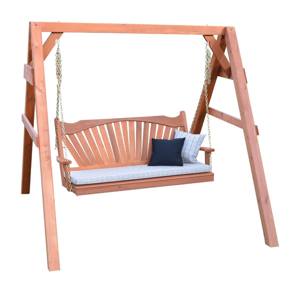 A-Frame Wood Stand for Swing or Swingbed (Hangers Included)