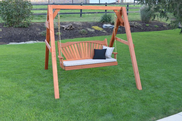 A-Frame Wood Stand for Swing or Swingbed (Hangers Included)