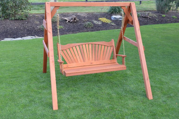 A-Frame Wood Stand for Swing or Swingbed (Hangers Included)