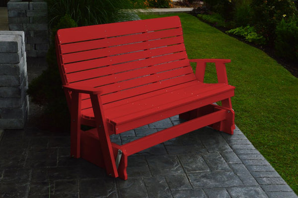 Winston Glider Bench in HDPE Poly Lumber