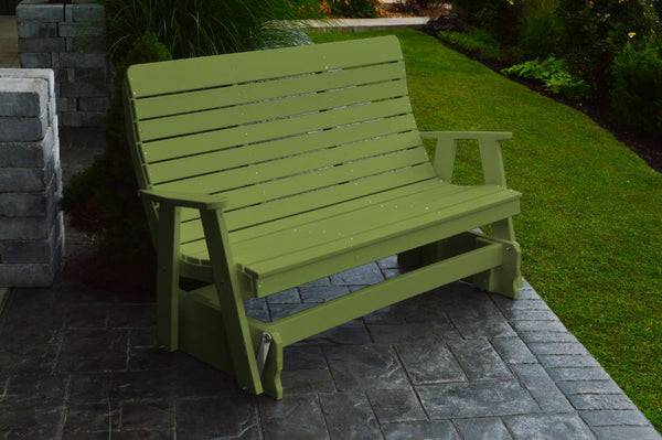 Winston Glider Bench in HDPE Poly Lumber