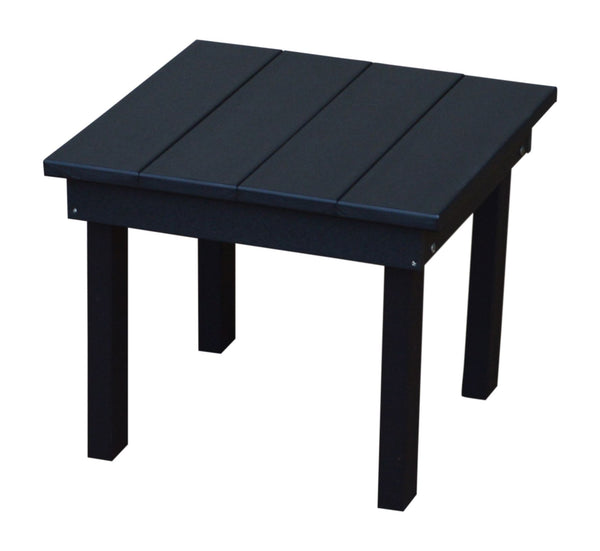 Square Hampton Small End Table in HDPE Poly Lumber