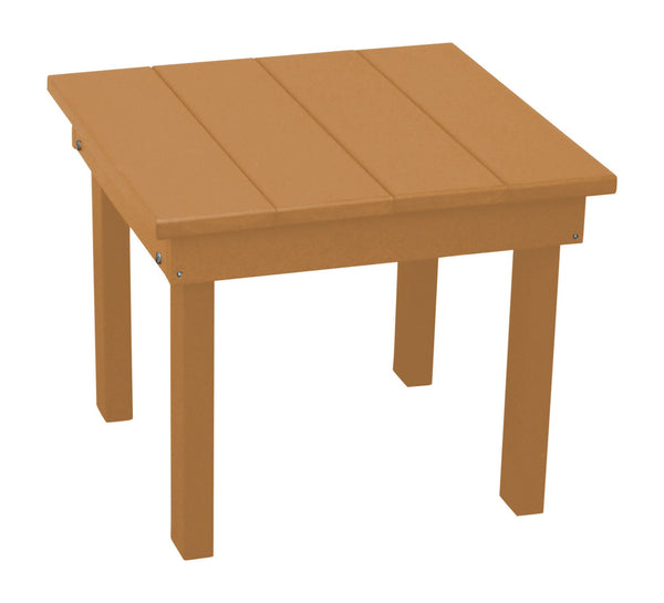Square Hampton Small End Table in HDPE Poly Lumber