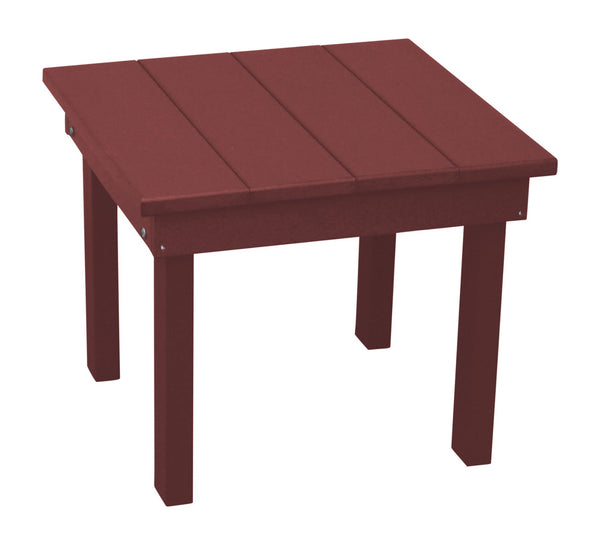 Square Hampton Small End Table in HDPE Poly Lumber