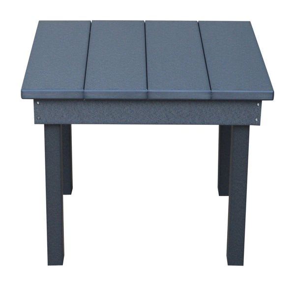 Square Hampton Small End Table in HDPE Poly Lumber