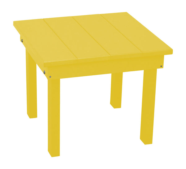Square Hampton Small End Table in HDPE Poly Lumber