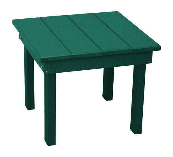 Square Hampton Small End Table in HDPE Poly Lumber