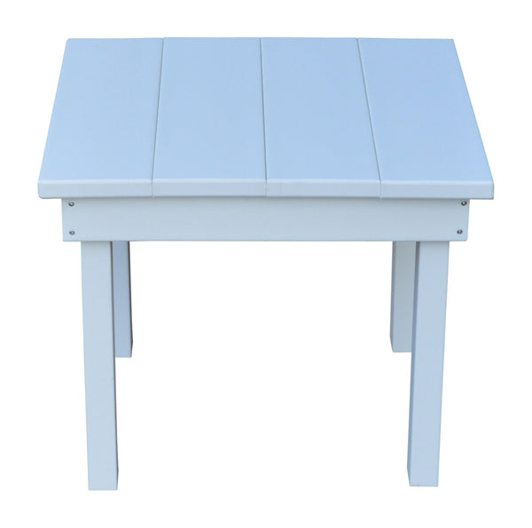Square Hampton Small End Table in HDPE Poly Lumber