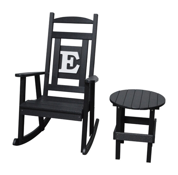 Classic Rocker Chair in HDPE Poly w/ Monogram