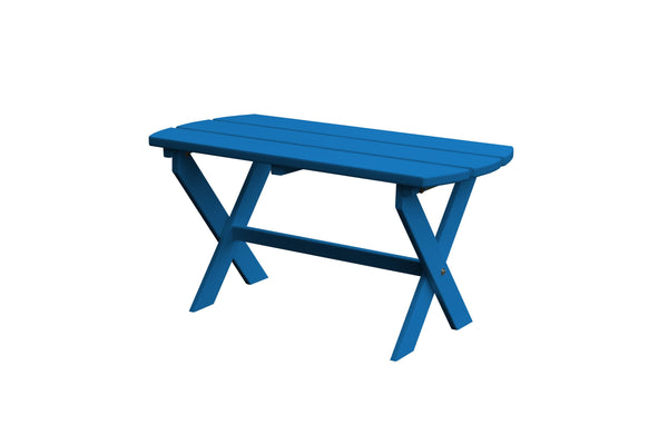 Folding Oval Coffee Table in HDPE Poly