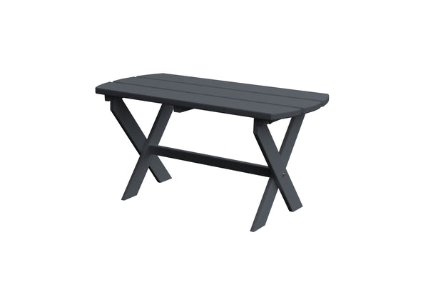 Folding Oval Coffee Table in HDPE Poly