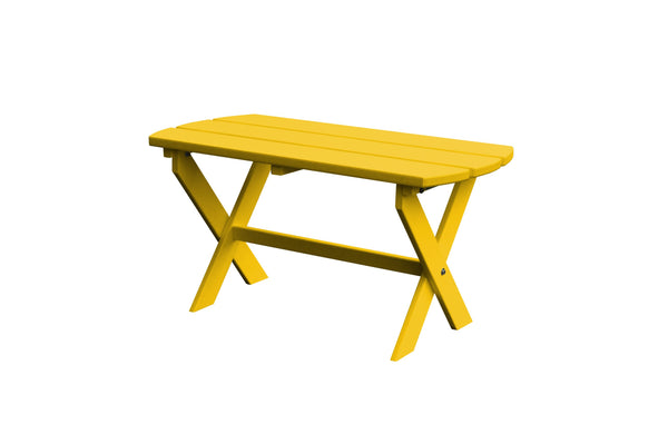 Folding Oval Coffee Table in HDPE Poly