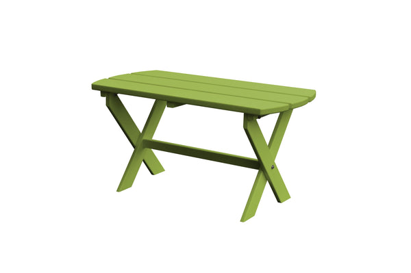 Folding Oval Coffee Table in HDPE Poly