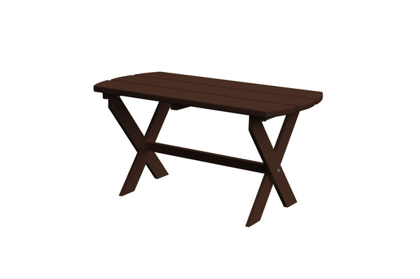 Folding Oval Coffee Table in HDPE Poly