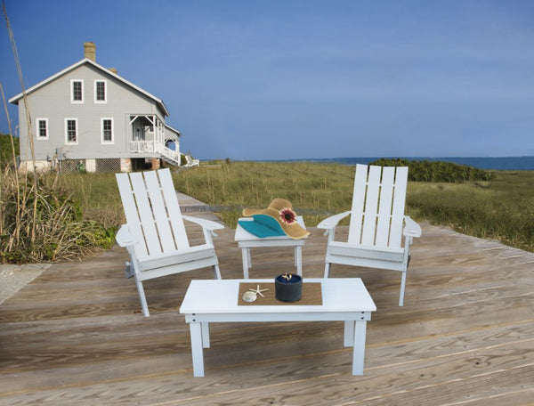Hampton Folding Adirondack Chair w/ Cupholders in HDPE Poly