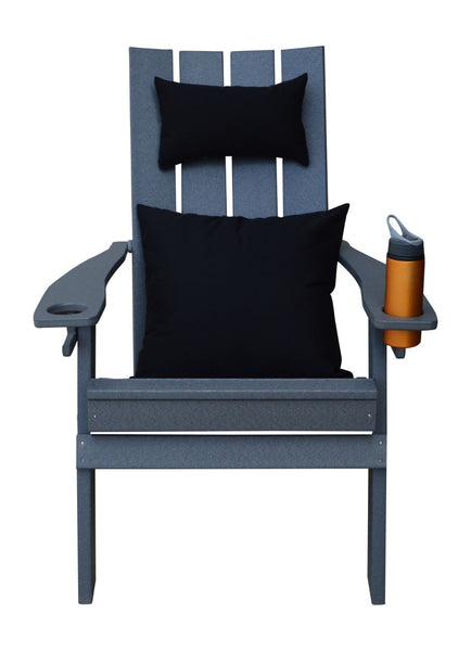 Hampton Folding Adirondack Chair w/ Cupholders in HDPE Poly