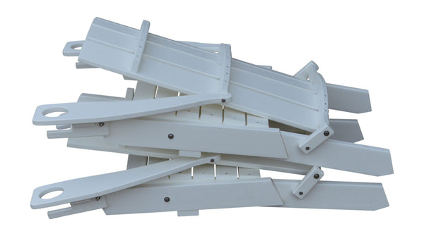 Hampton Folding Adirondack Chair w/ Cupholders in HDPE Poly