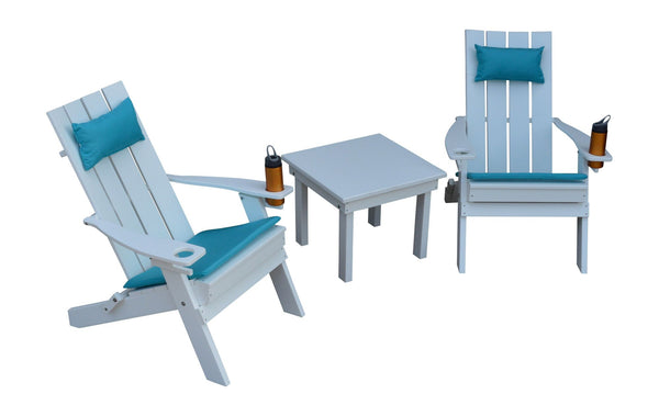Hampton Folding Adirondack Chair w/ Cupholders in HDPE Poly